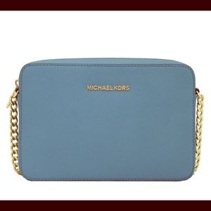 Michael Kors Large Jet Set Saffiano Crossbody Bag